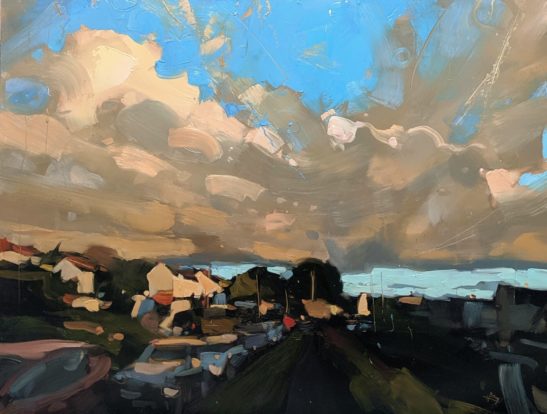 Bishops Tawton 46 x 61 cm oil on board