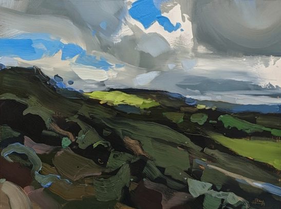 Hanging Rock 22 x 30 cm oil on board