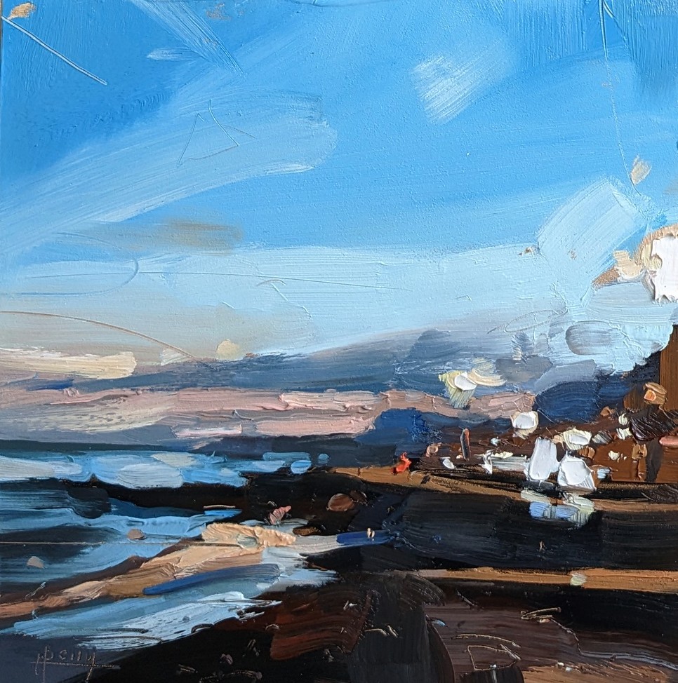 Sidmouth (20 x 20 cm) oil on board