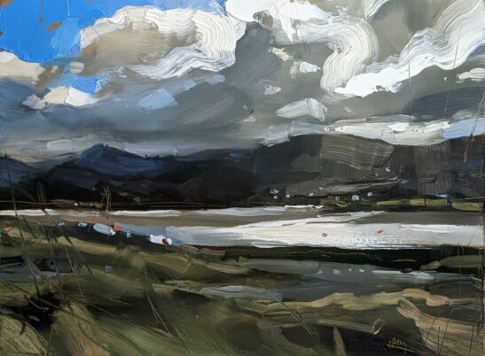 Mawddach Estuary (III) (22 x 30 cm) oil on board