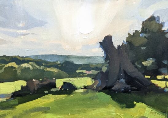 West Dean (20 x 28 cm) oil on paper