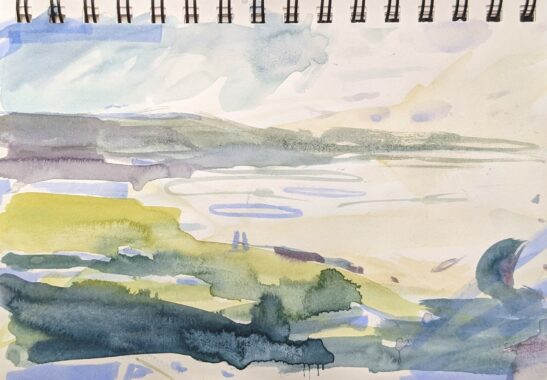 Woolacombe (20.5 x 13.5cm) watercolours