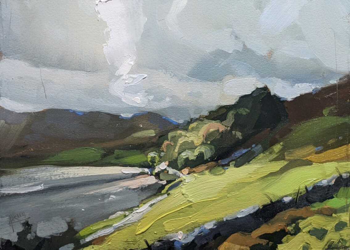 Watendlath Tarn (27.50 x 20 cm) oil on paper