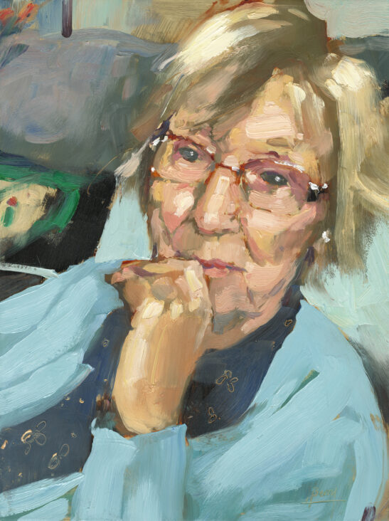 Barbara, (22 x 30 cm) oil on board