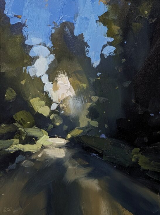 Bayerwald (20 x 28 cm) oil on paper