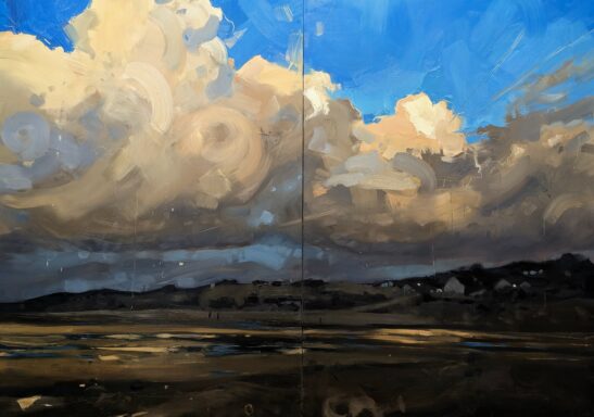 Instow (140 x 100cm) oil on board