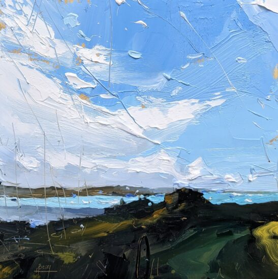 St. Agnes from the Garrison ( 20 x 20 cm) oil on board