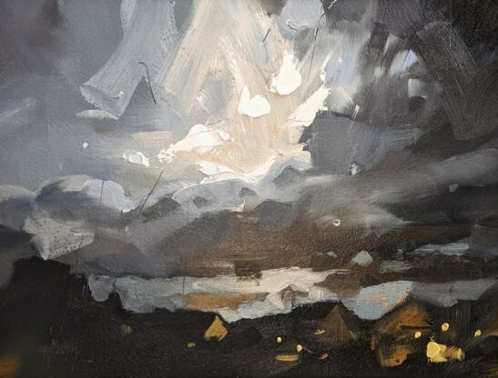 Sturm (26 x 20 cm) oil on paper