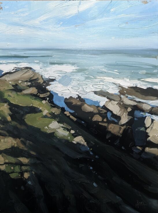 Towan Head (46 x 61 cm) oil on board
