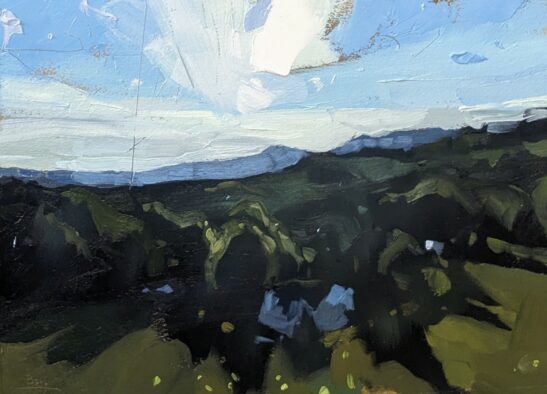 Trinkwasserspeicher Frauenau ( 28 x 20 cm) oil on paper