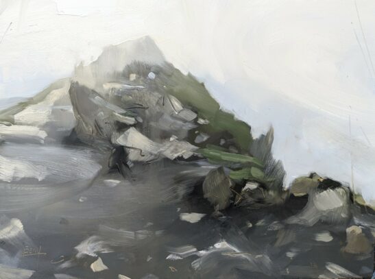 Yr Wyddfa (22 x 30 cm) oil on board