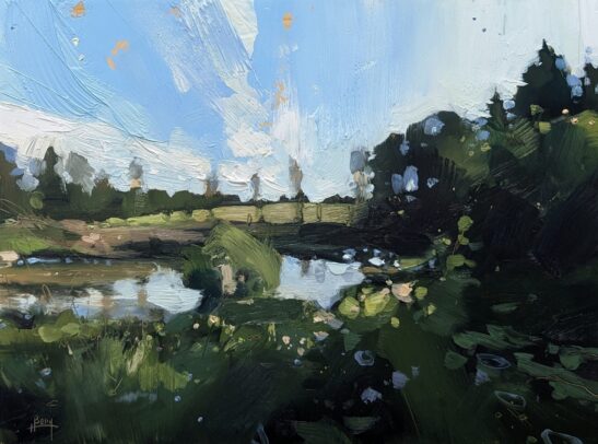 Beavers, North Devon (22 x 30 cm) oil on board