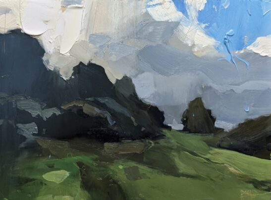 Bishops Tawton (22 x 30 cm) oil on board