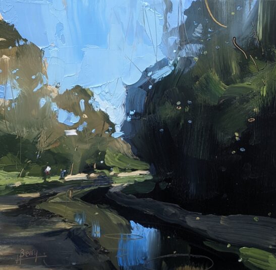 Branksome Chine (20 x 20 cm) oil on board