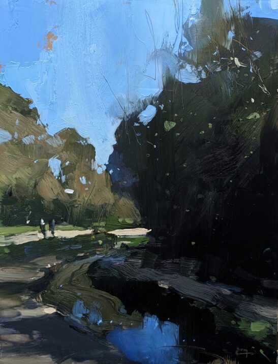 Branksome Chine (30 x 40 cm) oil on board