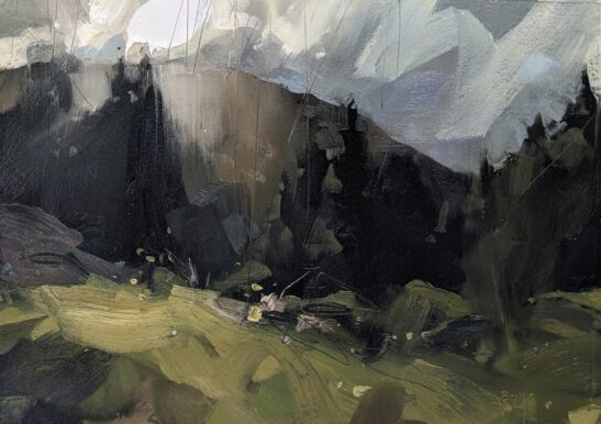 Creag Ghorm (21 x 29.5 cm) oil on paper