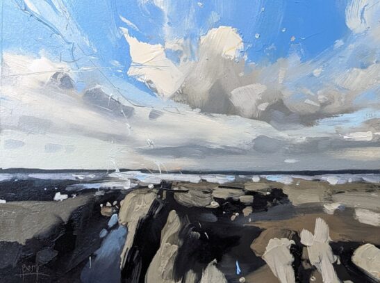 Down End (20 x 16 cm) oil on paper