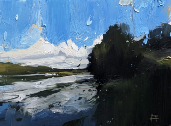 Flood (22 x 30 cm) oil on board