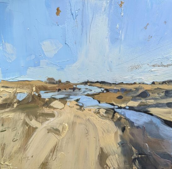 Shell Bay (20 x 20 cm) oil o board