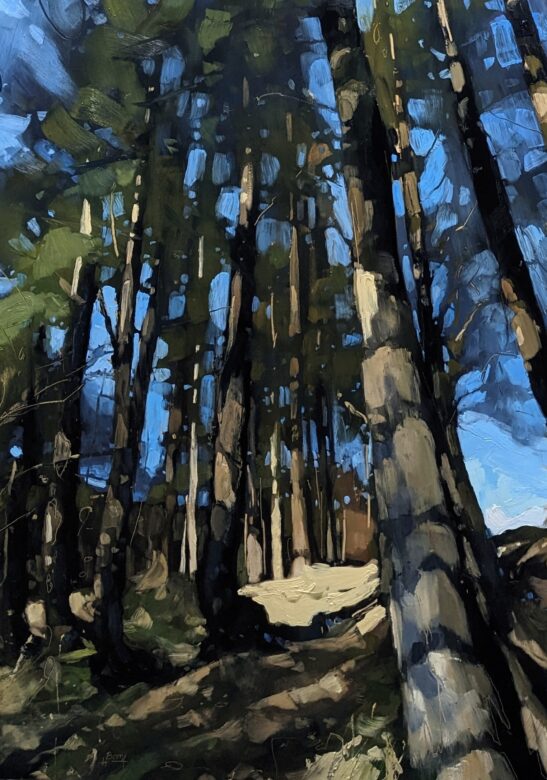 Simonsbath ( 100 x 40 cm) oil on board