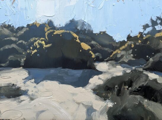 Studland Dunes (30 x 40 cm) oil on board