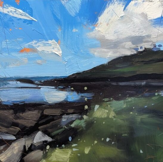 Bar Point (20 x 20 cm) oil on board