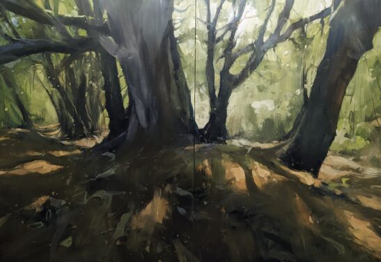 Hembury (100 x 140cm) oil on board