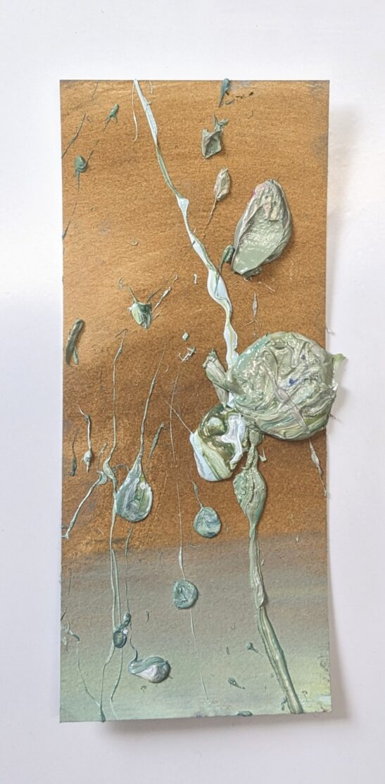 Hembury Colours (23 x 10 cm) oil on paper