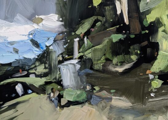 Jardim Monte Palace, (22 x 30 cm) oil on board
