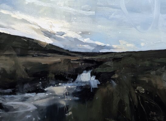 Landacre, Evening (46 x 61 cm) oil on board