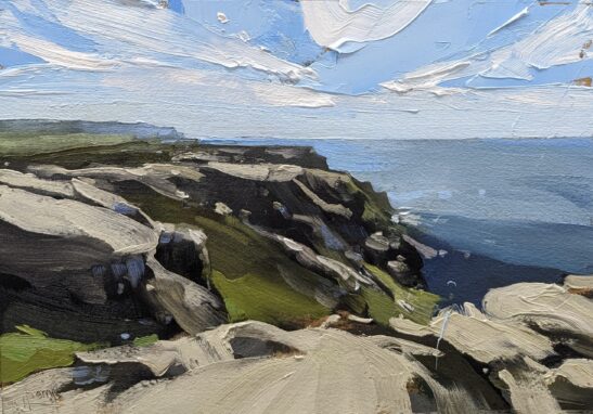 Lundy (28 x 20 cm) oil on paper