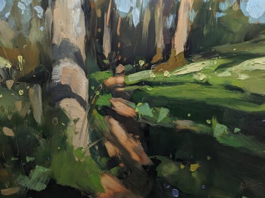 Mannings Pit (22 x 30 cm) oil on board
