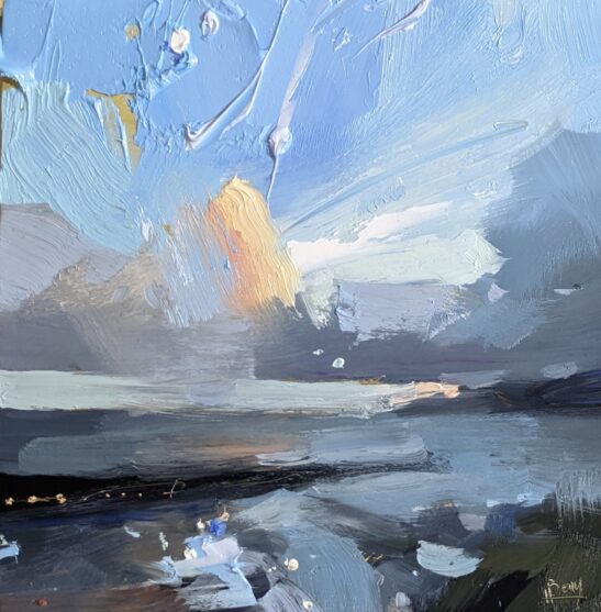 Marina da Quinta do Lorde (20 x 20 cm) oi on board