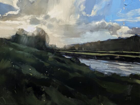 Morning, River Taw (60 x 80 cm) oil on board