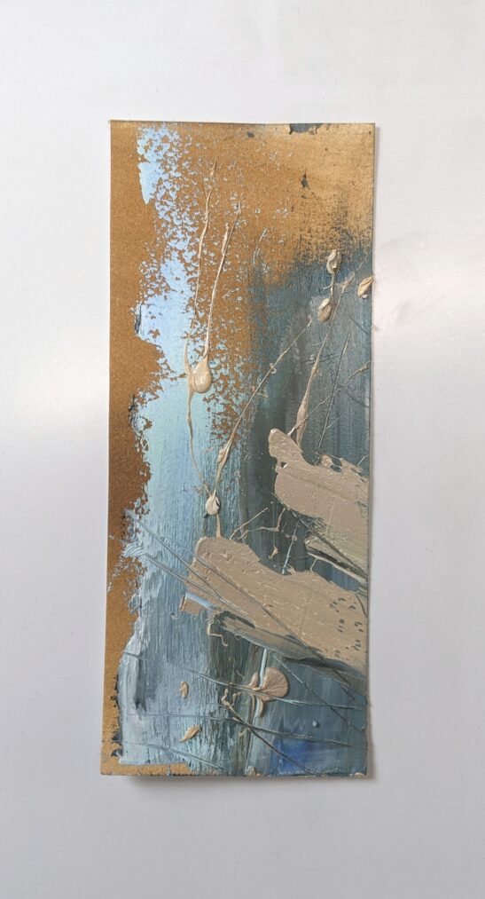 North Sea Light (9 x 23cm) oil on paper