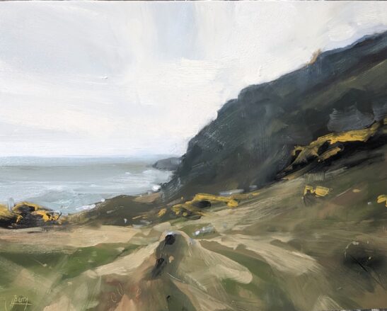 Ravenscar (31 x 41 cm) oil on board