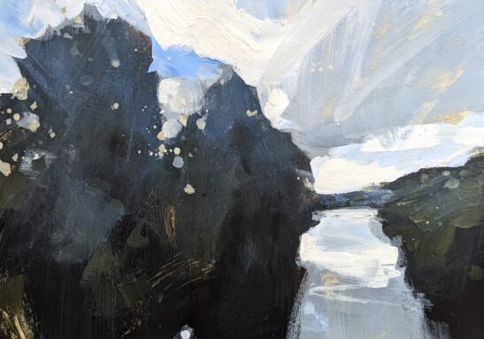 River Taw (20 x 30 cm) acrylics