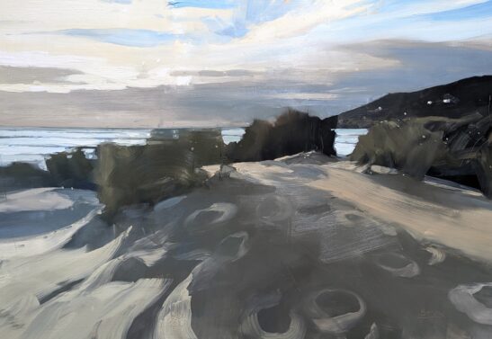 Saunton Sands (100 x 70 cm) oil on board